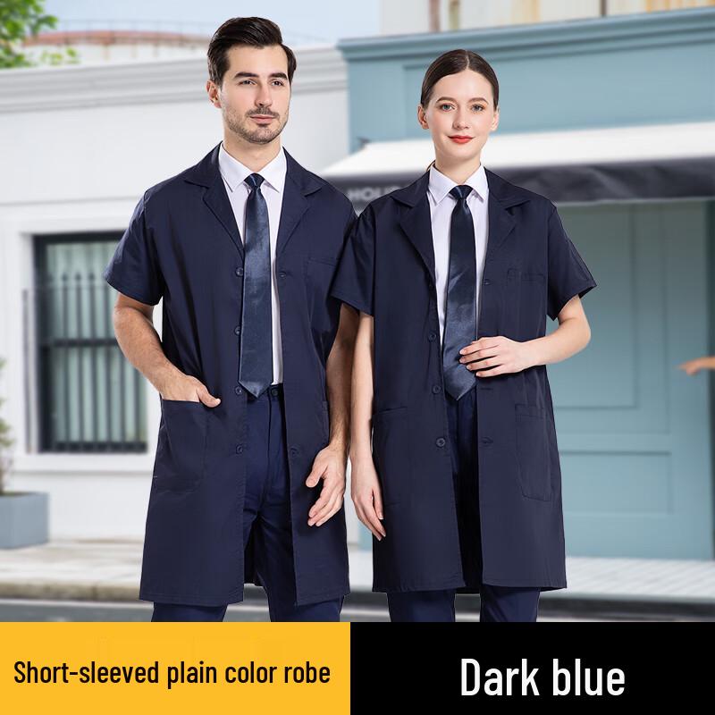 Men s Short-Sleeve Work Lab Coat 165