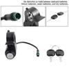 2 Key Key Switch With Lock Key 5pin Finger Trigger Universal Ignition Barrel  Electric Scooter
