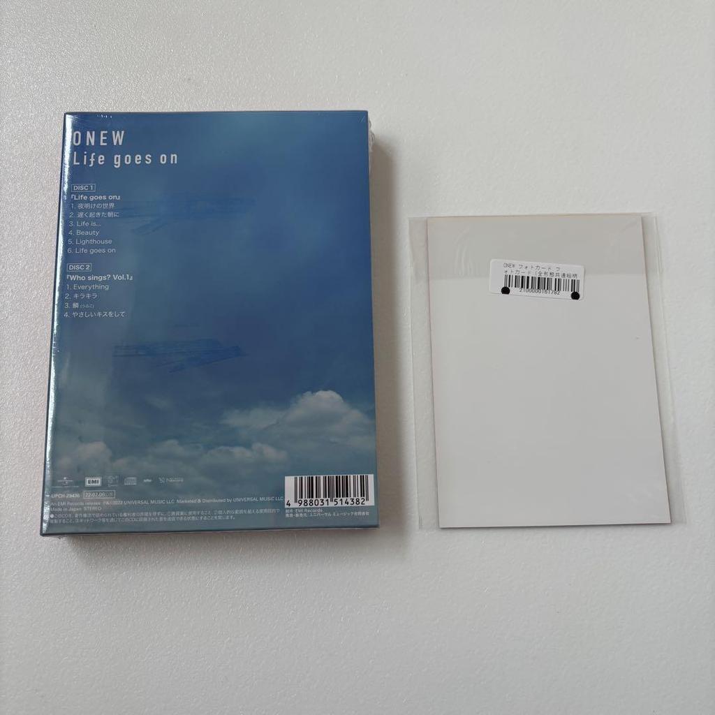 [USED] ONEW 1st Album Life goes on First Press Limited Edition B