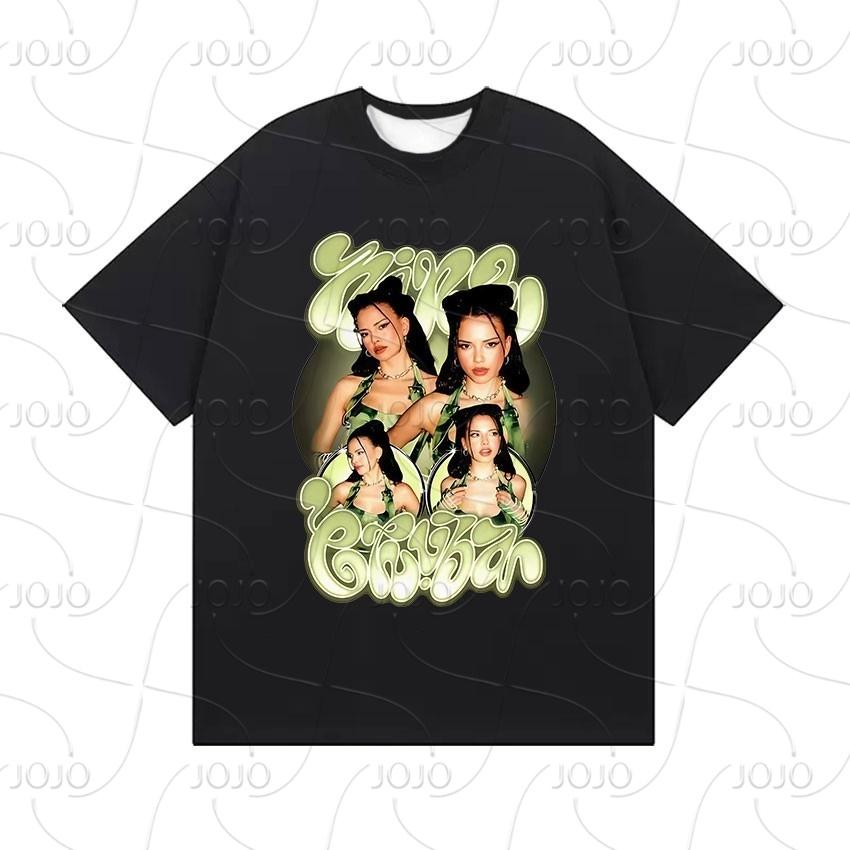 Nina Chuba Gira del Álbum 2025 Camiseta Estampada Hombre Mujer Ropa Hip Hop Camisetas de Manga Corta Moda Retro Camiseta Oversize