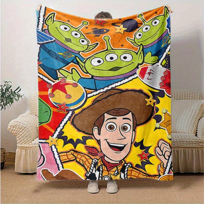 1pc,Toy Story Woody Alien Space Ship Sheriff Star Blanket Home Decor, Couch Cover, Outdoor, Gift, Bedroom, Living Room, Travel, Camping, Car
