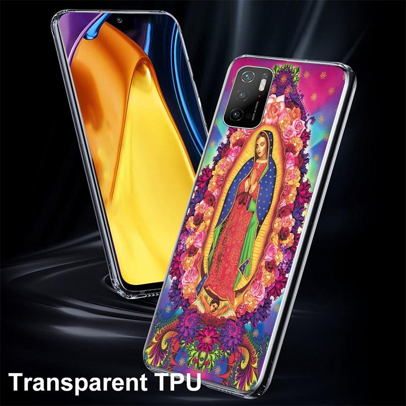 Virgin De Guadalupe Virgen Mary Phone Case For Xiaomi Poco X7 X6 X5 Pro F7 Ultra Redmi 15C 15 13C 13 12C 12 10 10A 10C 9 9A 9C 9