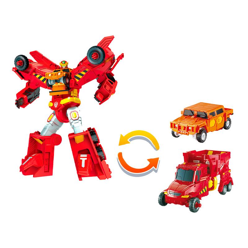 6 IN 1 Hyper Builoion Carbot Transformation Robot Toys Action Figures Deformation Engineering Car Truck Crane Vehicle Toy