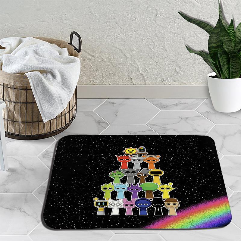 

Коврик для пола с рисунком Sprunki Incredibox Ins Style Velvet Anti-fouling Home Parch Absorbing Anti-slip Kitchen Floor Mat 7