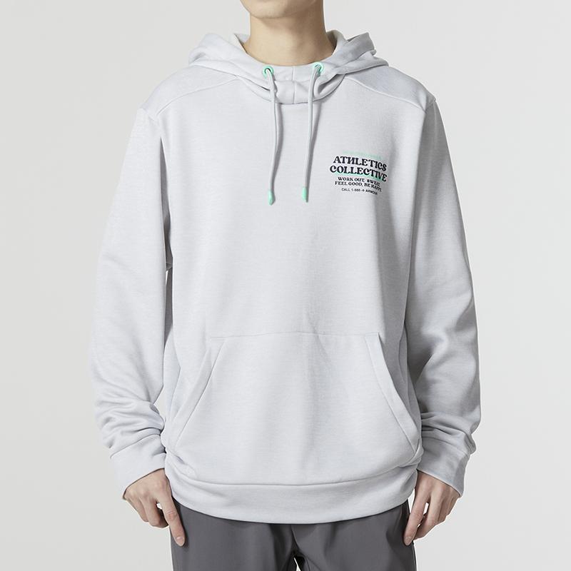 Under Armour Fleece Fotc Hoodie mit Buchstabenprint Herren Hoodie Grau 1374431-014