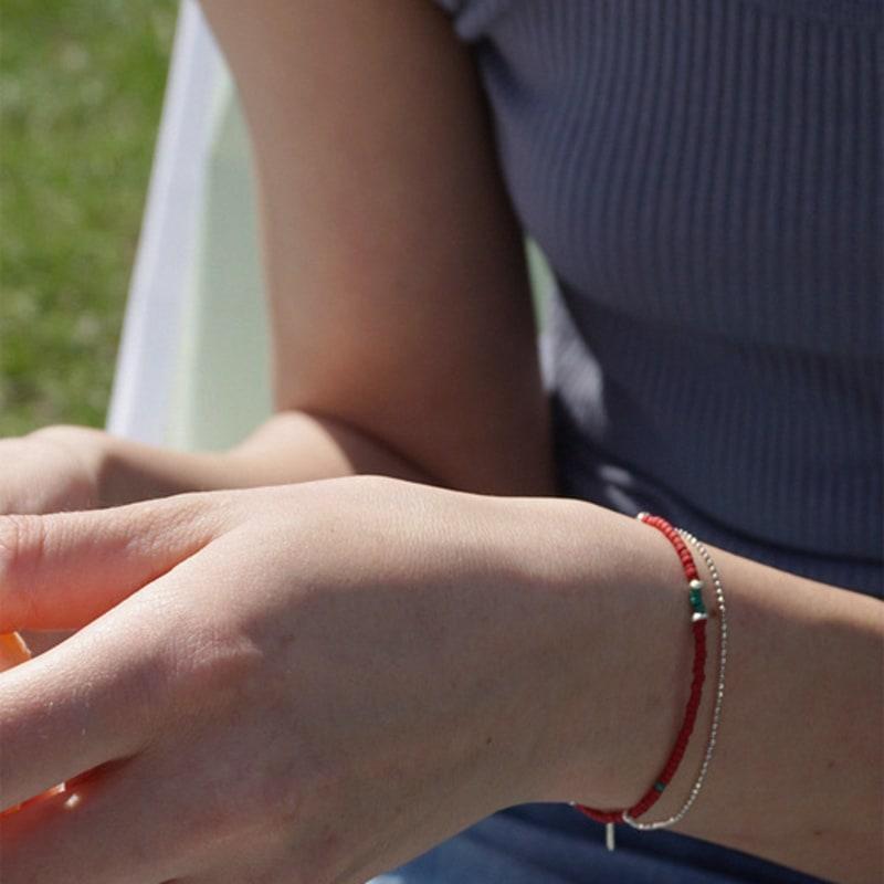 OURPIERRE [SILVER 925] VINTAGE ROSE BRACELET