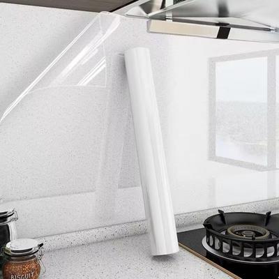 Oil Proof Wall Protector Film Electrostatic Adsorption Transparent Waterproof Sticker Heat-resisting Removable Film Kitchen