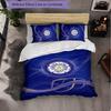 Leeds United Football Set Lenzuola 3 Pezzi Morbido Set Copripiumino con Federe Set Decorazione Camera da Letto per la Casa