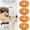 4 Stück Möbel Kabelmanagement Abdeckungen Klebende PVC Drahtloch Schoner Drahtverdeck Platten für Schreibtisch Schrank