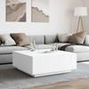 VidaXL Coffee Table White 100x100x40 Cm Engineered Wood 3284049