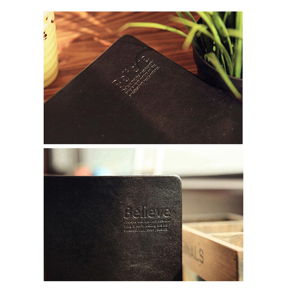 Paper Vintage Weekly Plan Writing Diary Book Blank Paper Notebook Notepad Retro Leather Notebook