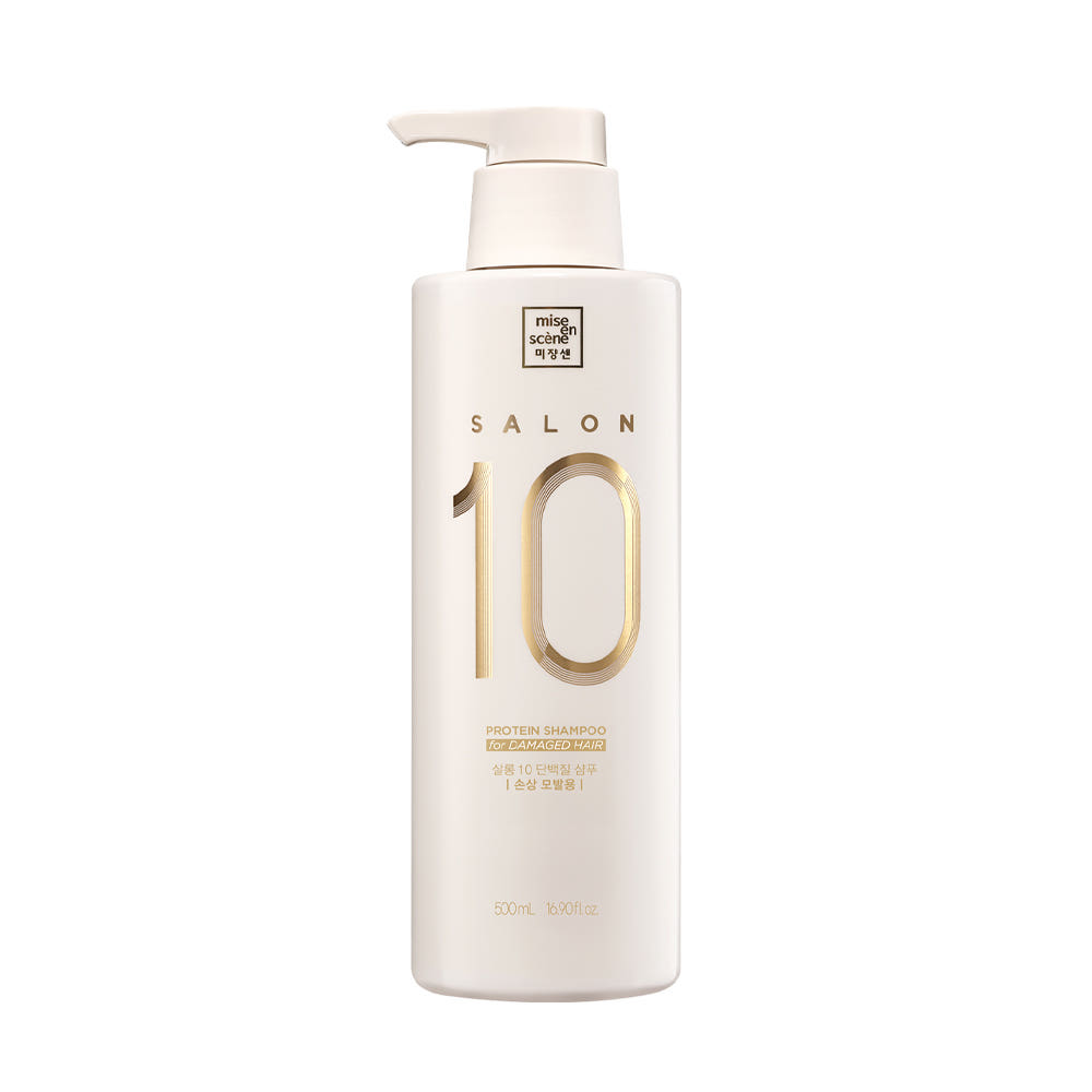mise en scène Salon 10 Protein Shampoo 500ml 2 Types (+Free gift) 01 Damaged Hair 500ml