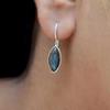 Labradorite 925 Sterling Silver Drop Earrings, Gemstone Handmade Dangle Earrings