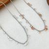 S925 Silver Super Flash Zircon Galaxy Water Drop Necklace Women's Exquisite Light Luxury Fringed Collarbone Chain Accessories