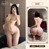 Rami heart vertical chain lace three-point bra panty set erotic underwear sexy pure desire naked buttocks A