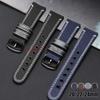 20mm 22mm 24mm Sport-Uhrenarmband Herren Damen Nylon Leder-Uhrenband Edelstahl-Armband Ersatz Tauchen Automatik-Armband
