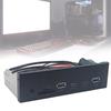 USB3.2 Gen1 5.25Inch Front Panel With Double USB3.0 Type C Port And Support Memory Card Reader Earphone Adapter 896C