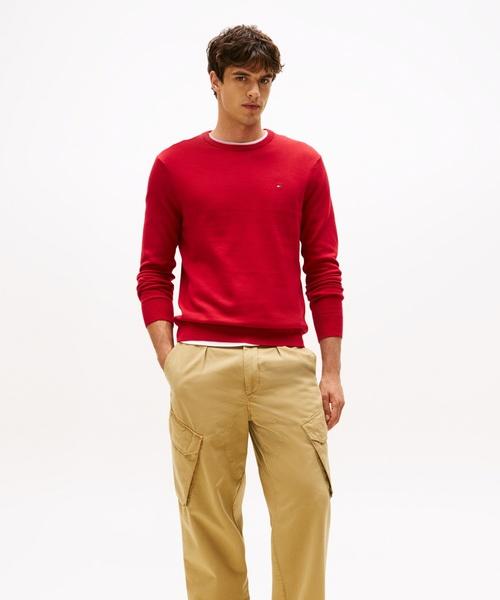 TOMMY HILFIGER Essential Cotton Crew Neck T-Shirt (T12G6Kpo030Mt1Xld)