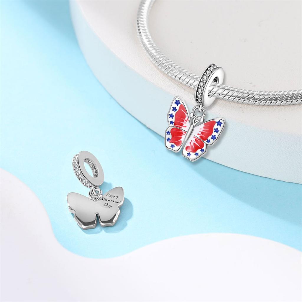 Butterfly Charm Bead Charms copper Authentic Bead Charms Compatible With Authentic Charm Bead Charms Bracelets Bead Charms Jewellery Gifts for Wome