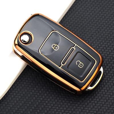 TPU Schale Schlüsselanhänger Auto Schlüsselhülle Abdeckung Für Volkswagen VW Tiguan Beetle Caddy T5 Up Eos Skoda Octavia Seat Leon Altea Polo Golf Passat