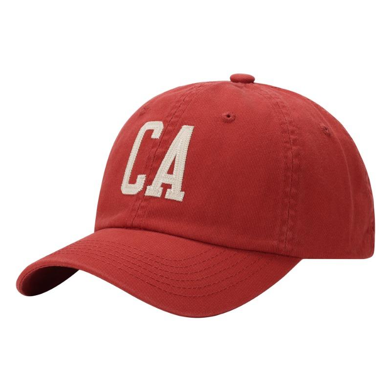 High quality high sense CA letter soft top baseball cap female couple tide show face small cap female summer
