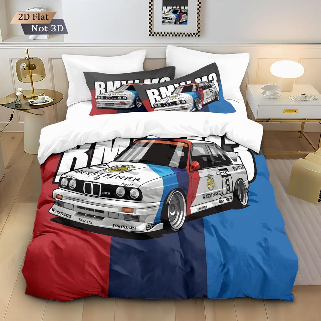 2/3pcs bedding set Digital Print Comfortable Duvet Cover for Home Bedroom Decoration, 1 Duvet Cover and 2pillowcase with Zippers