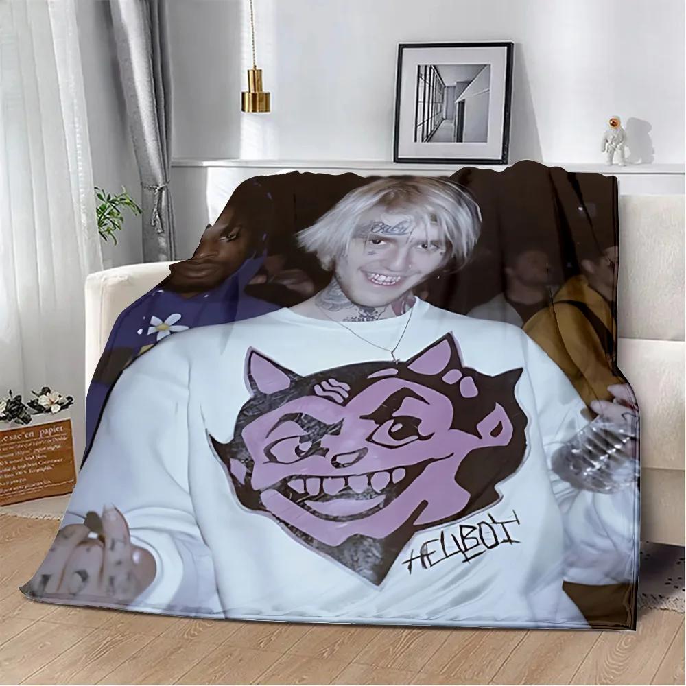 Heißer Sänger Bedruckte Decke Picknickdecken Warme Decke Weich und L-Lil P-Peep Bequeme Decke Zuhause Reise Geburtstagsgeschenk