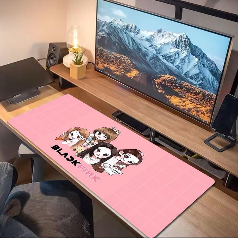 Blackpink Large Size Mouse Pad Large Gaming Table Cushion Nonslip Laptop Tablet Big Mousepad Xxl Mat Mini Pc Playmat With Lock Edge