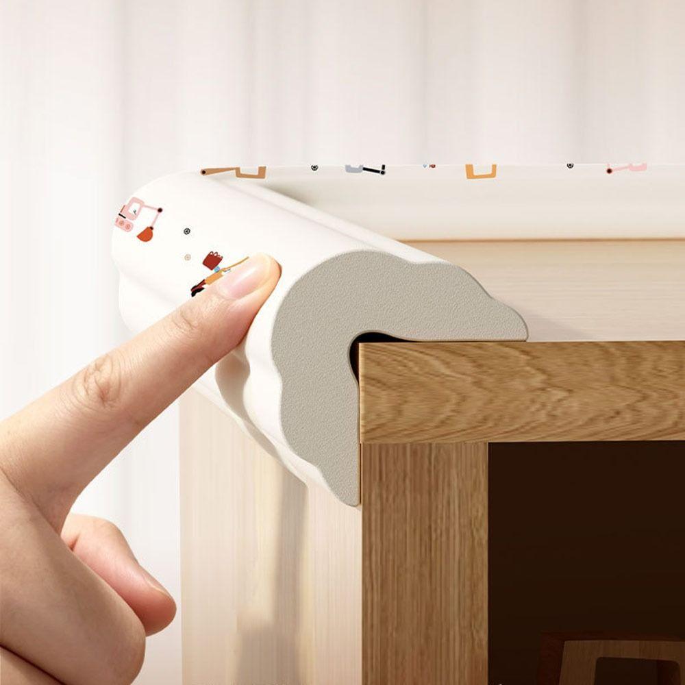 2M Desk Edge Guard Strip Soft Cartoon Table Anti Collision Cushion Thickened Self-Adhesive Wall Corner Protector For Safety