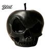 Small Gothic Window Displays 3D Printed Apple Skull Desktop Ornament Halloween Decor Figurine Niche Home Accessories Creative Dark Art Craft Statue
