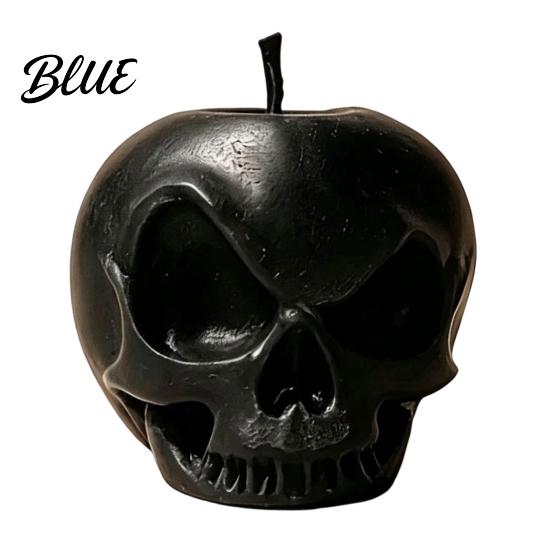 Small Gothic Window Displays 3D Printed Apple Skull Desktop Ornament Halloween Decor Figurine Niche Home Accessories Creative Dark Art Craft Statue