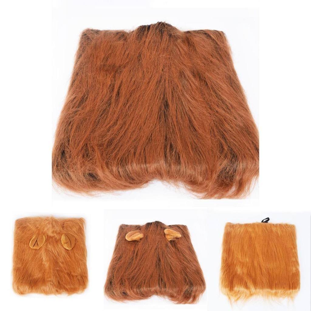 Fancy Pet Costume Lion Mane Wig For Cats And Dogs Premium Quality Halloween Cosplay