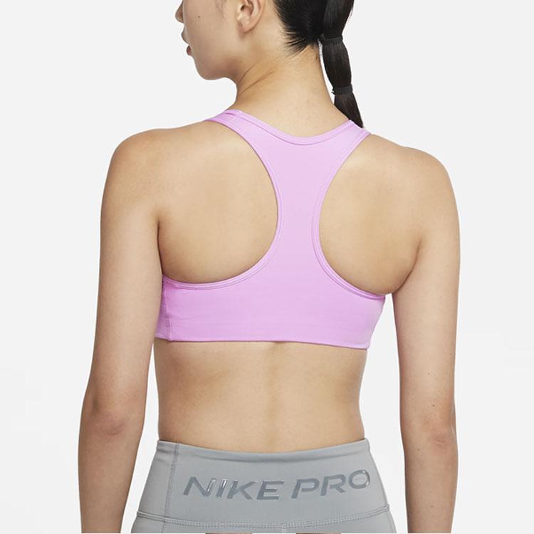 Nike Swoosh Medium Support One-Piece Padded Sports Yoga Fitted Tank Top Women Tops Bold-Pink BV3637-680