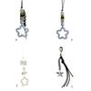 Fashion Five-pointed Star Bead Hanging Pendant Sweet Cool Phone Strap Bag Decoration Hanging Lanyard for Girls Women