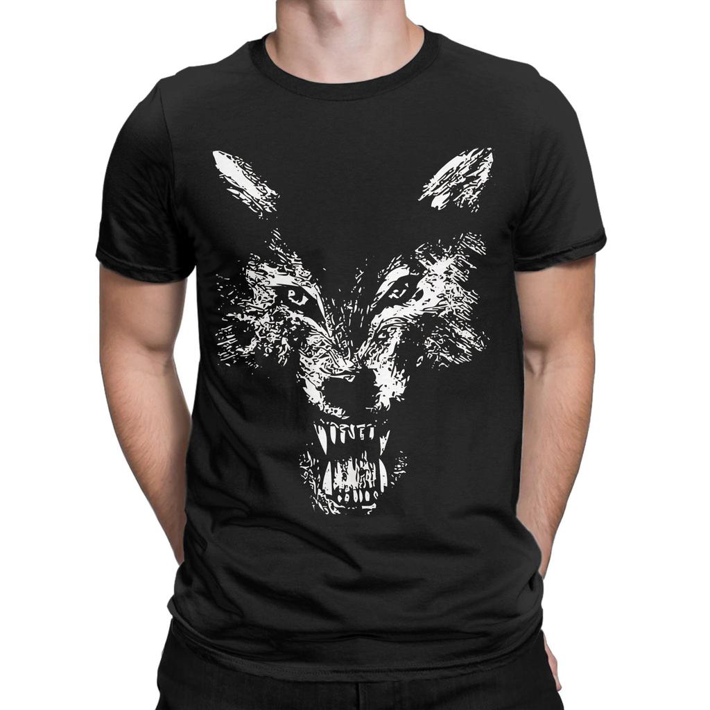 Wolf Growl Snarl Funny Graphic 100 Cotton Tshirt Dont Wake The Beast Tops Tees For Unisex