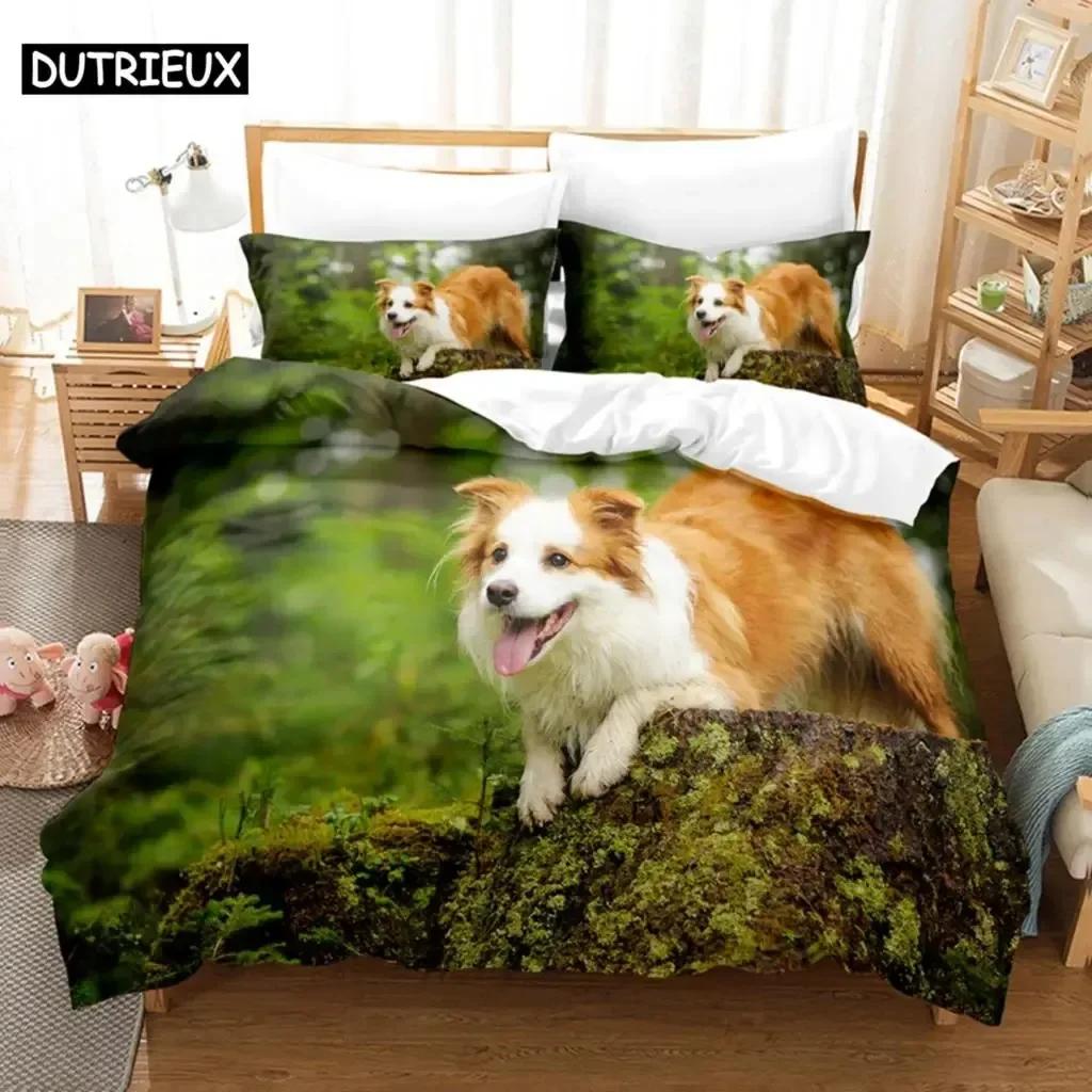 Kawai Kids Duvet Cover Set Double Bed 200X200 Queen Size Single Bedding Sets Dogs King Full Twin 3D Quilt Case Linen Pillowcase