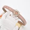 Four Seasons Available Belts Women'S Fashion Versatile Trendy Decoration Suits Cowhide Thin Belt Diamond Genuine Leather Ins Style Jeans Belt