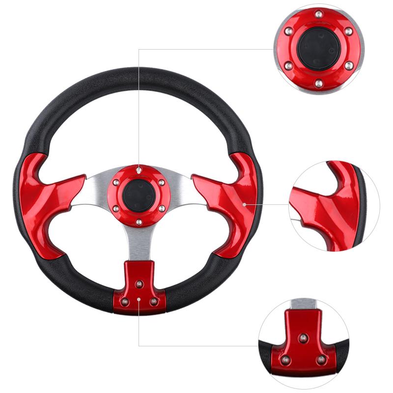 Racing Style 320mm 13 Inch Steering Wheel for YAMAHA Golf Cart EZGO Car Accessories