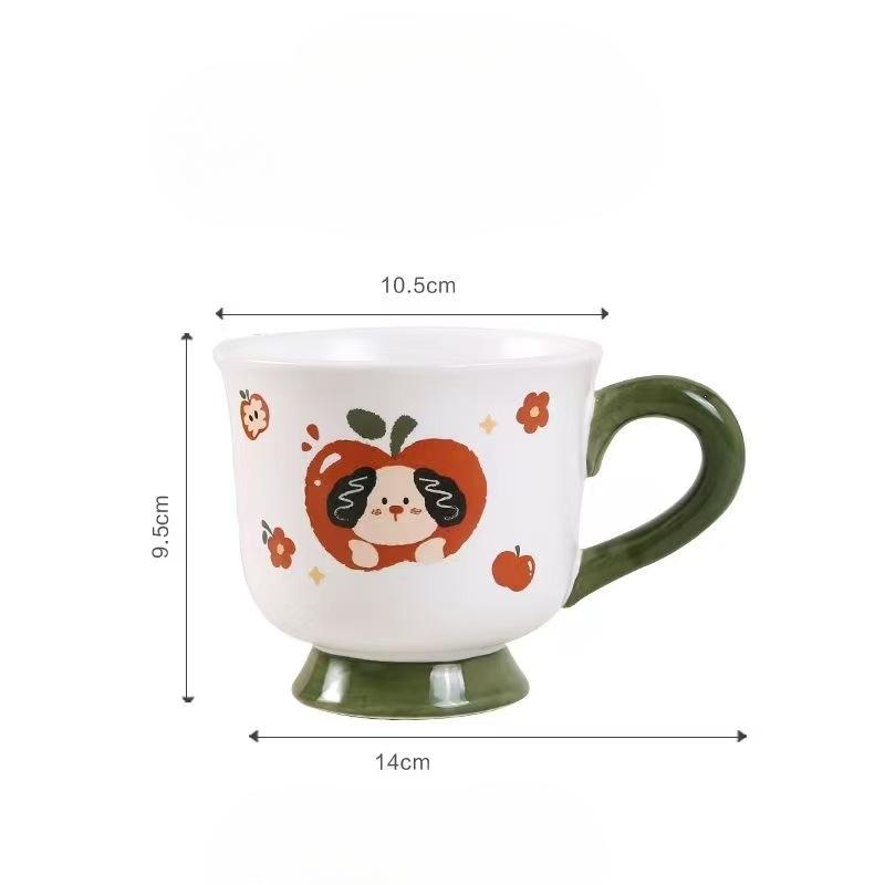 

Ceramic Mug Household Cup Afternoon Tea Cup Cartoon Children Ladies Goblet Cup Water Cup Souvenir Coffee Cup 401-500ml