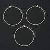 3 Pcs Sparkling Chain Anklet Sets for Women Zircon Heart MultiLayer Copper Bracelet On Leg Foot Trendy Summer Beach Jewelry Gift