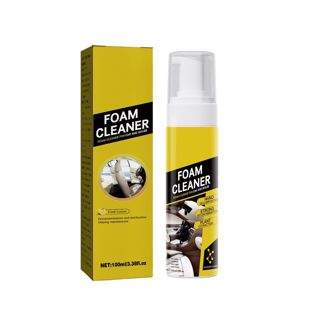 Car Interior Foam Cleaner Interior Seats Instrument Panel Cleaning Proof Polishing Maintenance Refurbishment 100ml