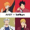 AVIOT TE-Q3-HK Беспроводные наушники Haikyuu Collaboration с активным шумоподавлением Bluetooth 5.3 (Средняя школа Инаридзаки)