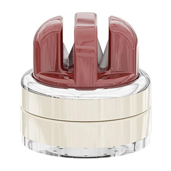 Knife Sharpener with Suction Base Tungsten Steel & Ceramic Grinding Whetstones Portable Tool Sharpener for Kitchen Camping Travel