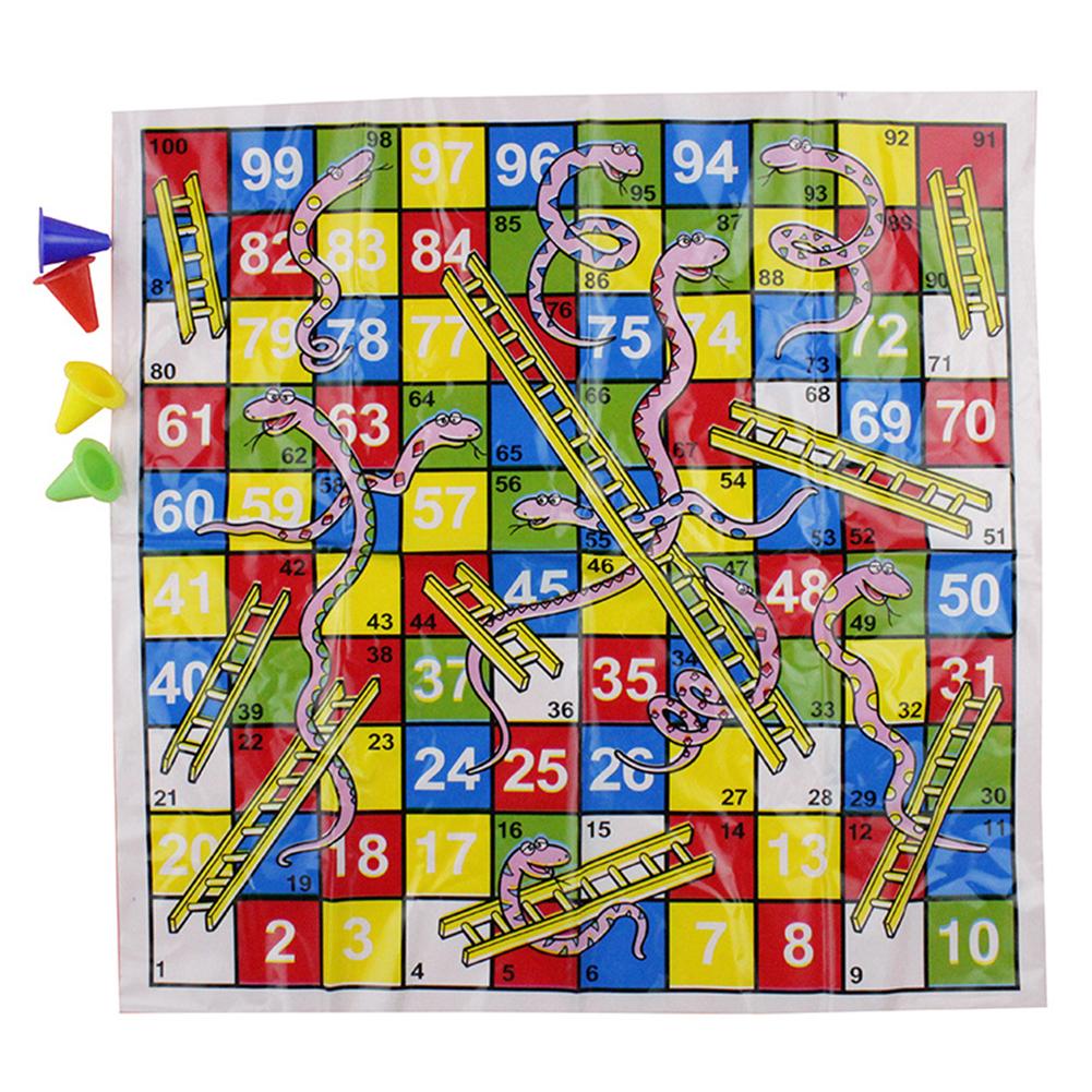 Buy Portable Kids Snake Ladder Flight Chess Set Educational Toys Board Game  at affordable prices — free shipping, real reviews with photos — Joom