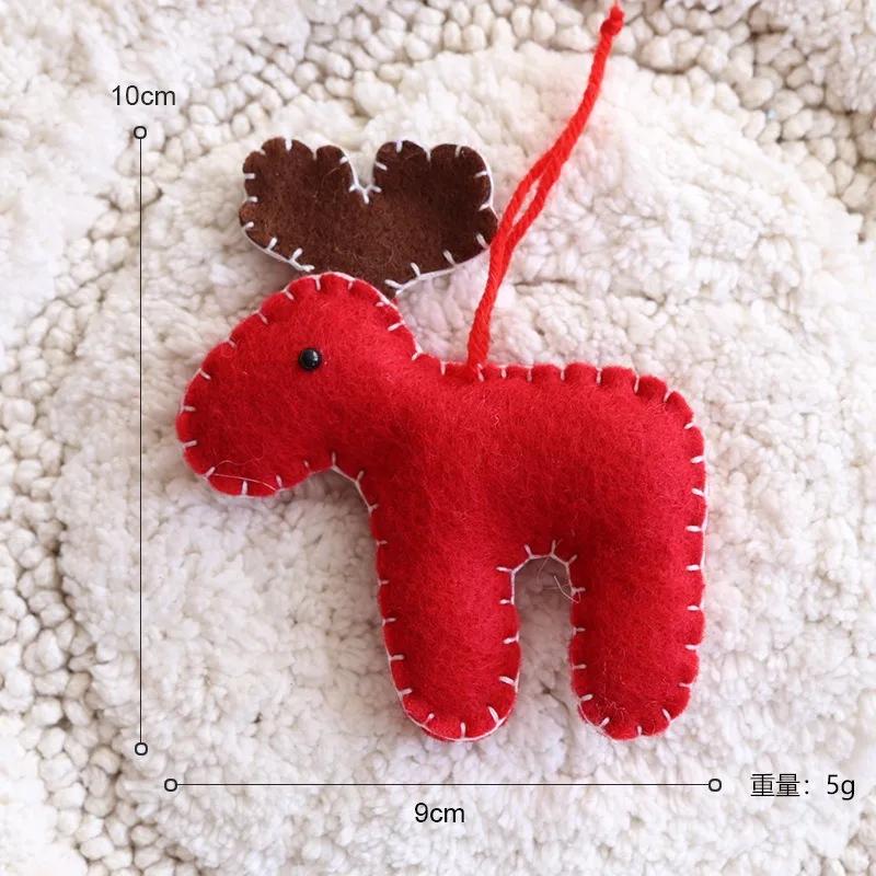 Christmas Tree Decoration 2025 Felt Christmas Tree Pendant Xmas Stockings Santa Claus Snowflakes For Home Natal Decor