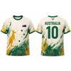 2026 New Australia Flag Print Jersey Kangaroo Graphic Fashion Street Casual Tops Men's Outdoor Soccer Training Quick Dry T-shirt
