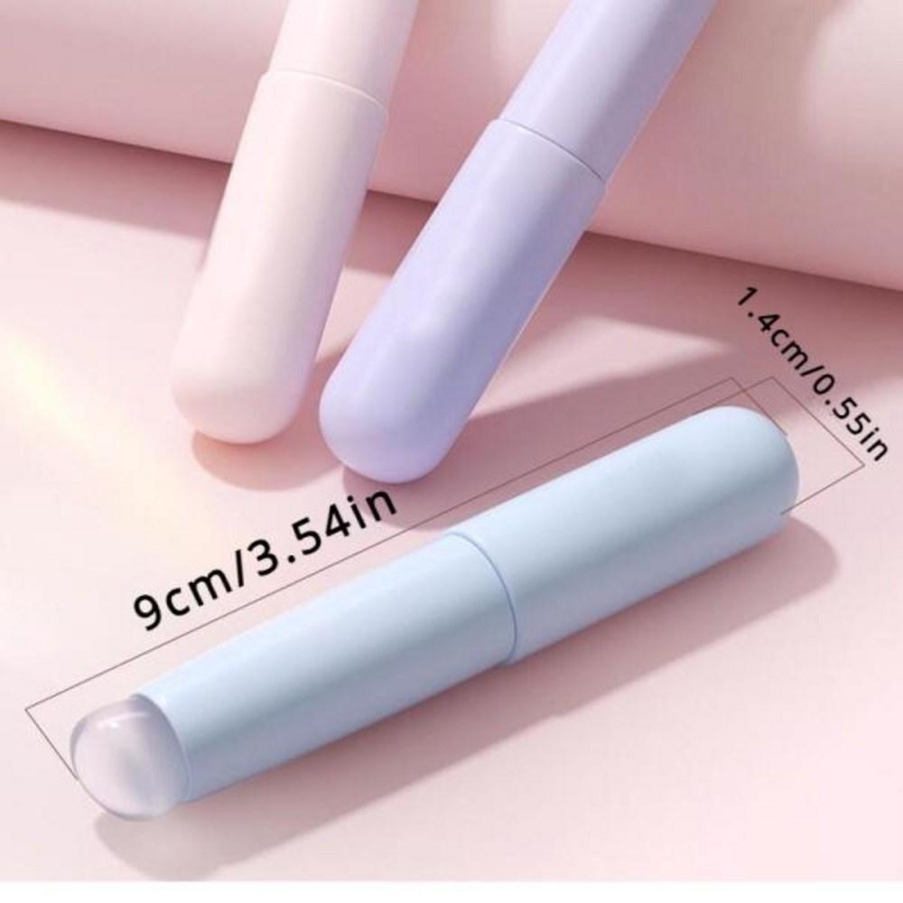 Pinceau à Lèvres en Silicone avec Manche en Plastique ABS Applicateur Portable pour Rouge à Lèvres et Baume à Lèvres Capuchon Inclus Estompage Parfait Couvrance Anti-Bavures;