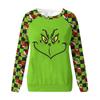 Women's Fashion Casual Long Sleeve Christmas Printed  Neck Sweatshirt Top