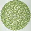 Crochet knitting Round Woven Place Mats Paper Fiber Table Placemats Hollow Decorative Placemat Dinning Place Mats Decor for Home