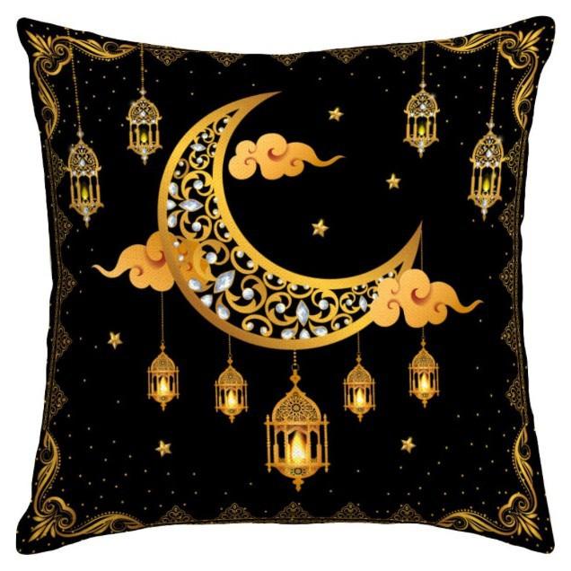 

Золотая Луна и Звезда Узор Подушка Линейный Принт Автомобильный Интерьер Диван Декоративная Наволочка 45 * 45Cm